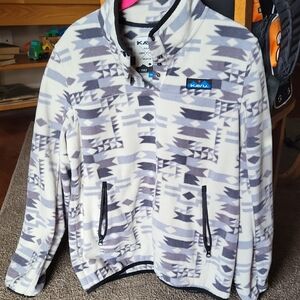 Kavu Gray and Blue Patterned Jacket